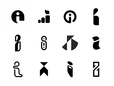 Letter I logo branding design icon illustration letter logo logo i logotype symbol ui vector