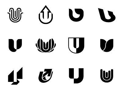 Letter U logo web