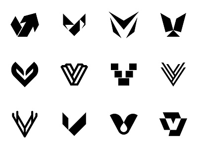 Letter V logo web