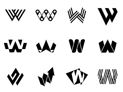 Letter W logo web