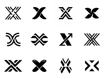 Letter X logo web