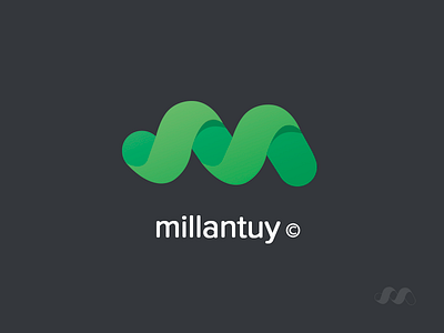 Millantuy Logo brand branding green logo mark millantuy newmark