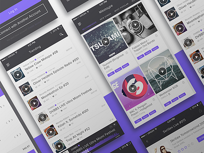 iOS App for Mikstaype app flat ios itunes music player trader ui ux