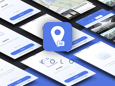 LoLo Real State app ios news notices onboarding project real state travel ui ux