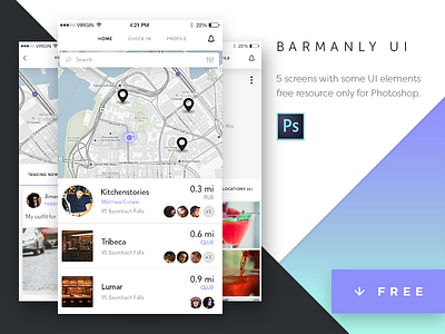 FREEBIE: Barmanly App UI Kit