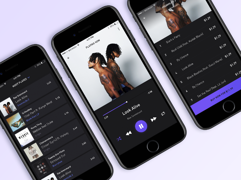 Sneak Peek about upcoming Kit sell albums store ios ux ui play app music