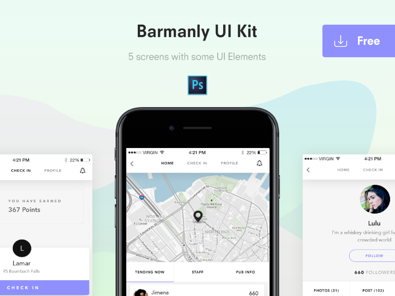 Download Updating Portrait – Barmanly UI Kit