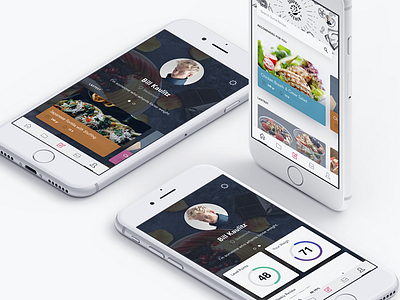 Modern Profile for Healthy App design health interface ios modern profile ui ux white