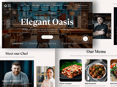 Luxury Restaurant app booking friendly restaurant system web theme