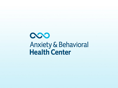 Anxiety & Behavioral Health Center Primary Logo a ambigram anxiety b blue brand brand design brand identity branding healthcare healthcare logo logo logo design mental health wave
