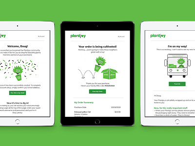 Plantjoy Customer Engagnement Emails