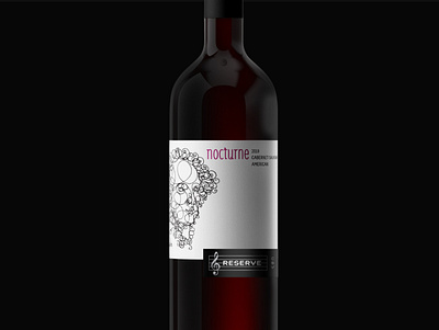Catoctin Breeze Vineyard Nocturne Reserve composer design graphic design illustration music print wine wine label wine labels wine packaging