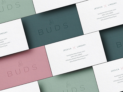 Buds Business Cards brand branding branding and identity bud buds business card business card design collateral design design identity logo logo design plantshop print stationery stationery design