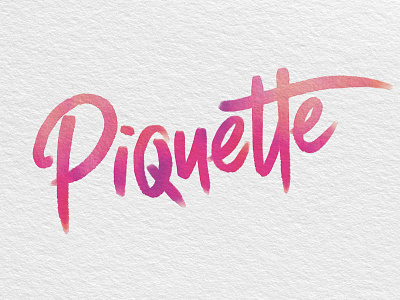 Catoctin Breeze Vineyard 'Piquette' Lettering design graphic design hand lettering illustration lettering packaging packaging design piquette typography watercolor wine wine label wine label design