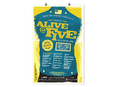 Alive@Five 2015 Gig Poster