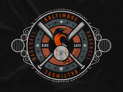 Maryland Clothing Co  Bird Land Illustration