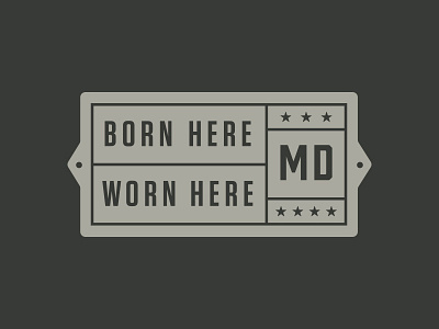 Maryland Clothing Co. Secondary Mark – Placard apparel black gray logo maryland placard plaque