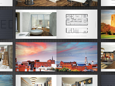 The Spires Viewbook brand branding brochure design layout logo lookbook magazine publication real estate viewbook