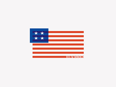 Happy VII IV ! america blue flag july 4 july 4th red roman numerals stars stars and stripes stripes usa white