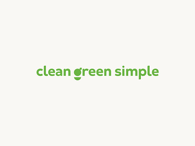 Clean Green Simple Logo