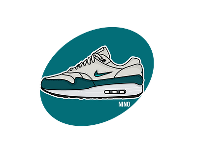 Nike Air Max 1 Premium animation app art design flat graphic design illustration illustrator minimal vector