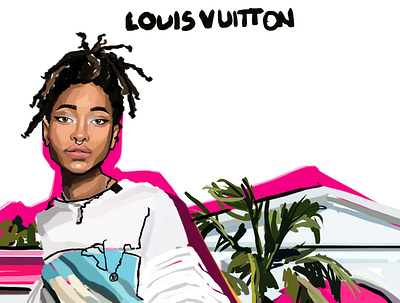 Louis Vuitton | Digital Illustration brand branding cover cover art cover artwork design digital illustration fashion fashion illustration illustration