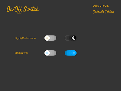 Daily UI 015 - On/Off Switch dailyui dailyui015 dailyuichallenge switch