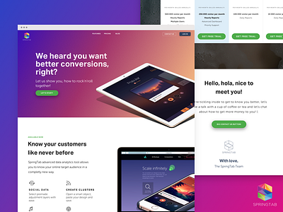 Startup Landing Page angle design flat front end landing page one pager promotion sketch startup ui