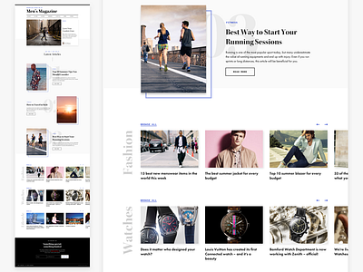 Fashion Blog Homepage Exploration