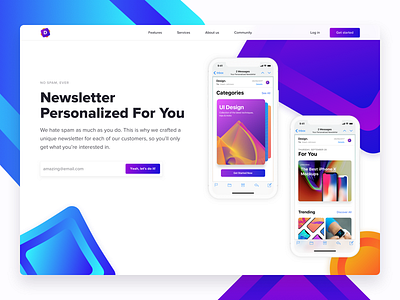 Newsletter Landing Page