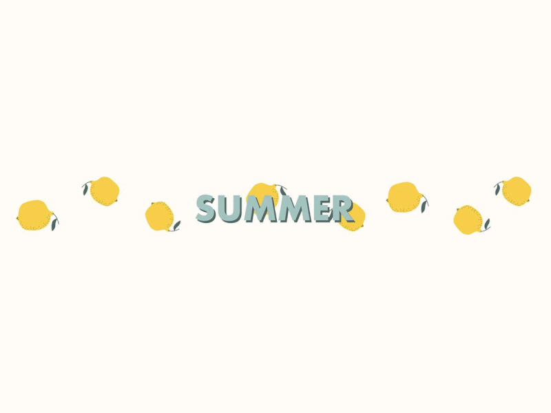 🍋 Summertime and the livin' is easy 🍋