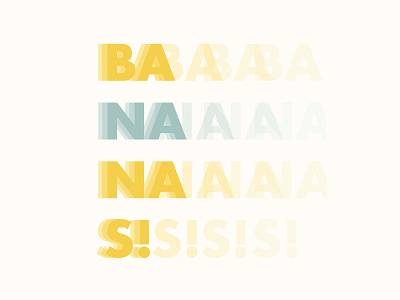 Bananananas design flat graphic design icon illustration illustrator minimal typography vector web