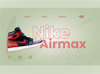Nike Airmax 365 branding design green logo nike nike air max nike running nike shoes product purple ui design web design website