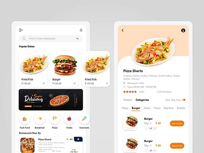 Food delivery Mobile app UIUX design
