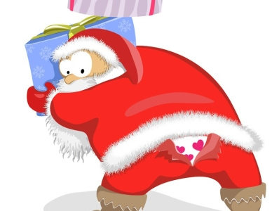 Illustration of the Santa Claus character 2d illustration illustrator santa