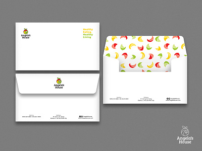 Angela's House / Envelope with pattern brand branding envelope fruit identity logo pattern vietnam visual