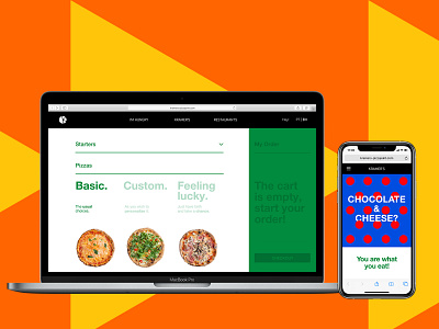 Kramer's Pizza Joint e-commerce website