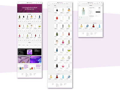 Perfumes 365 (Desktop): Homepage, Catalog and Product page