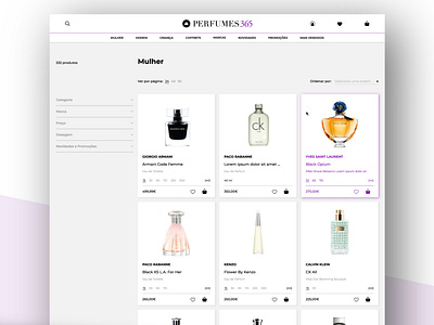 Perfumes 365 (Desktop): Product Catalog