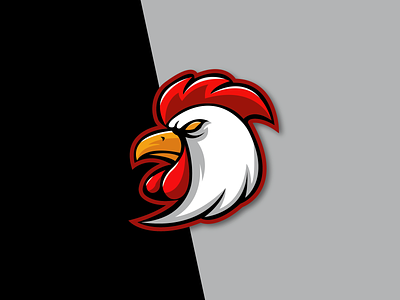 Chicken design esport mascot logo logo