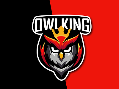 Owl King design esport mascot logo logo