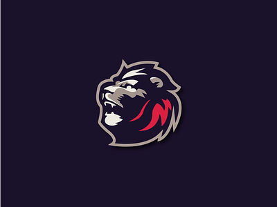 Lion design esport mascot logo logo