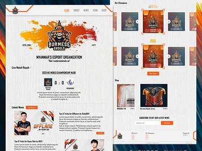 Burmese Ghouls burmese burmese ghouls design esport game ghouls mlbb mobile legends ui ux web