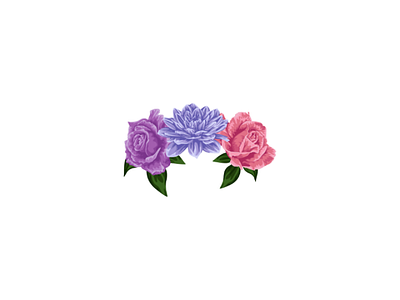 Flower crown vector illustration design flower illustration flower vector vector tracing