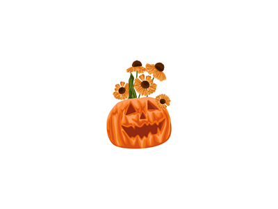 Pumkins Helloween vector illustration design flower vector helloween pumkin vector vector tracing