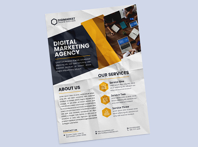 Digital Marketing Agency Flyer design digital marketing agency flyer design graphic design marketing print design