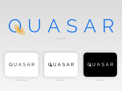 Quasar - A Rocket Ship Company branding graphic design logo