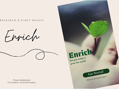 Enrich: Language Learning App (School project) app design ui ux