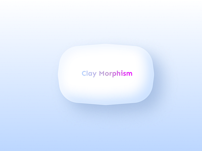 Claymorphism trends 2022 ui