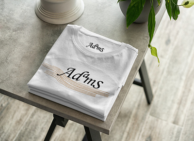 T-shirt by Adams affinity designer branding dailylogo dailylogochallenge flat logo minimal typography vector